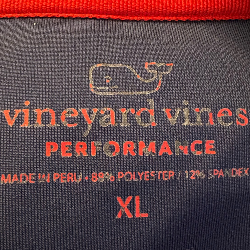 💙Men’s Vineyard Vines Men's Deep Blue Performance Quarter-Zip Jacket - Picture 3 of 3